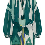 ILIO NEMA Elder Green Sarong Voile Dress