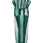 ILIO NEMA Thaddeus Green Sarong Voile Caftan GHOST