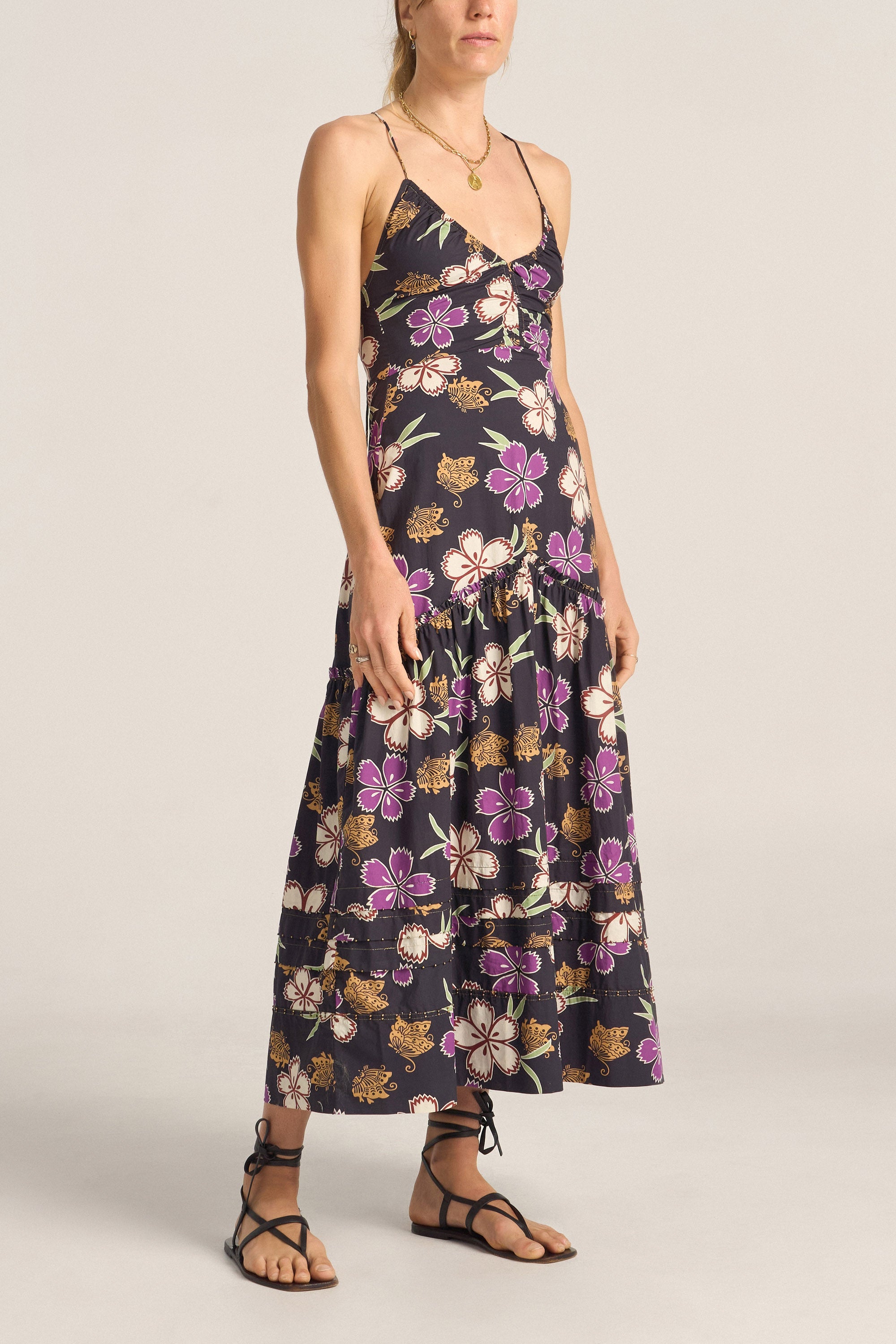 ILIO NEMA Euclia Hibiscus Print Dress