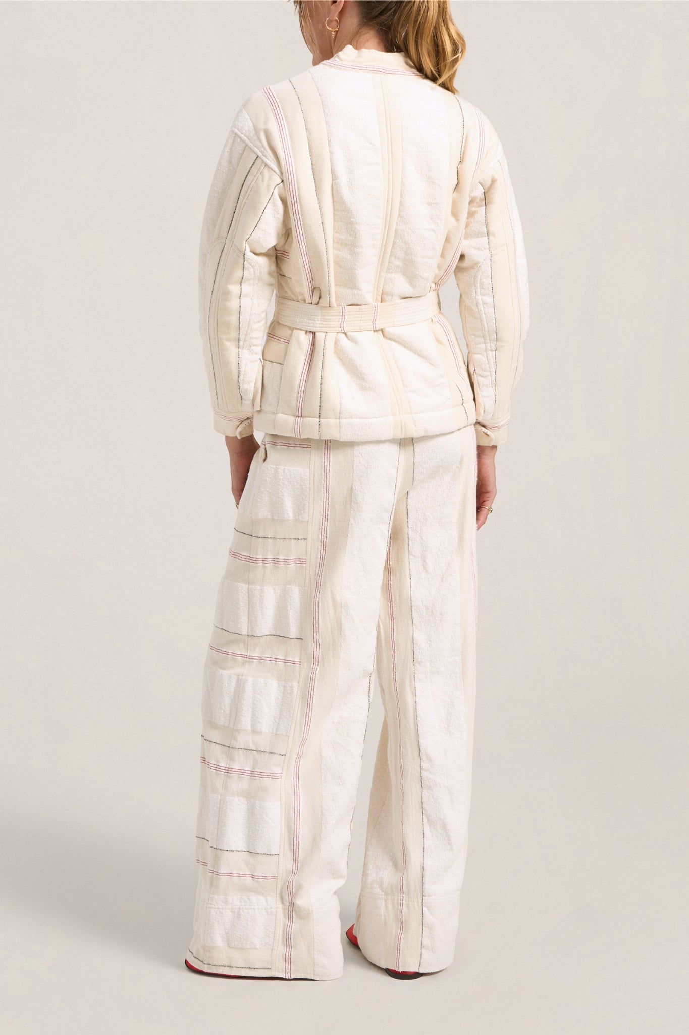 ILIO NEMA Astrea Cream Moroccan Boucle Pants