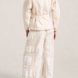 ILIO NEMA Astrea Cream Moroccan Boucle Pants back