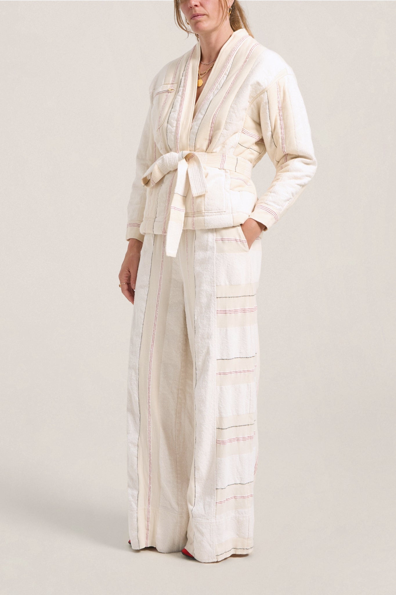 ILIO NEMA Apollo Cream Moroccan Boucle Jacket