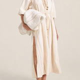 ILIO NEMA Priam Cream Moroccan Boucle Caftan