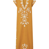 Phanes Golden Yellow Applique Caftan