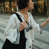 Chaos Dori Embroidery Top