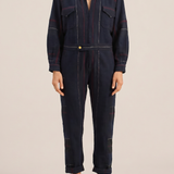 Hephaestus Navy Boucle Stripe Boilersuit