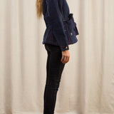 Apollo Boucle Stripe Quilted Kimono Jacket